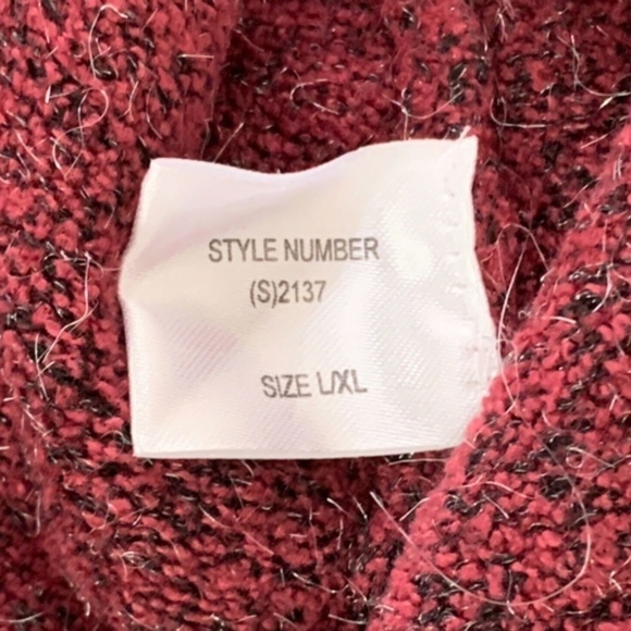 Roman Originals Longline Soft Cardigan Sweater Womens Sz L/XL Burgundy #252A - Picture 8 of 9